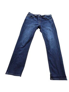 Liverpool Jeans Mens 34x30 Eco Logical Modern Slim Straight Blue Dark Wash